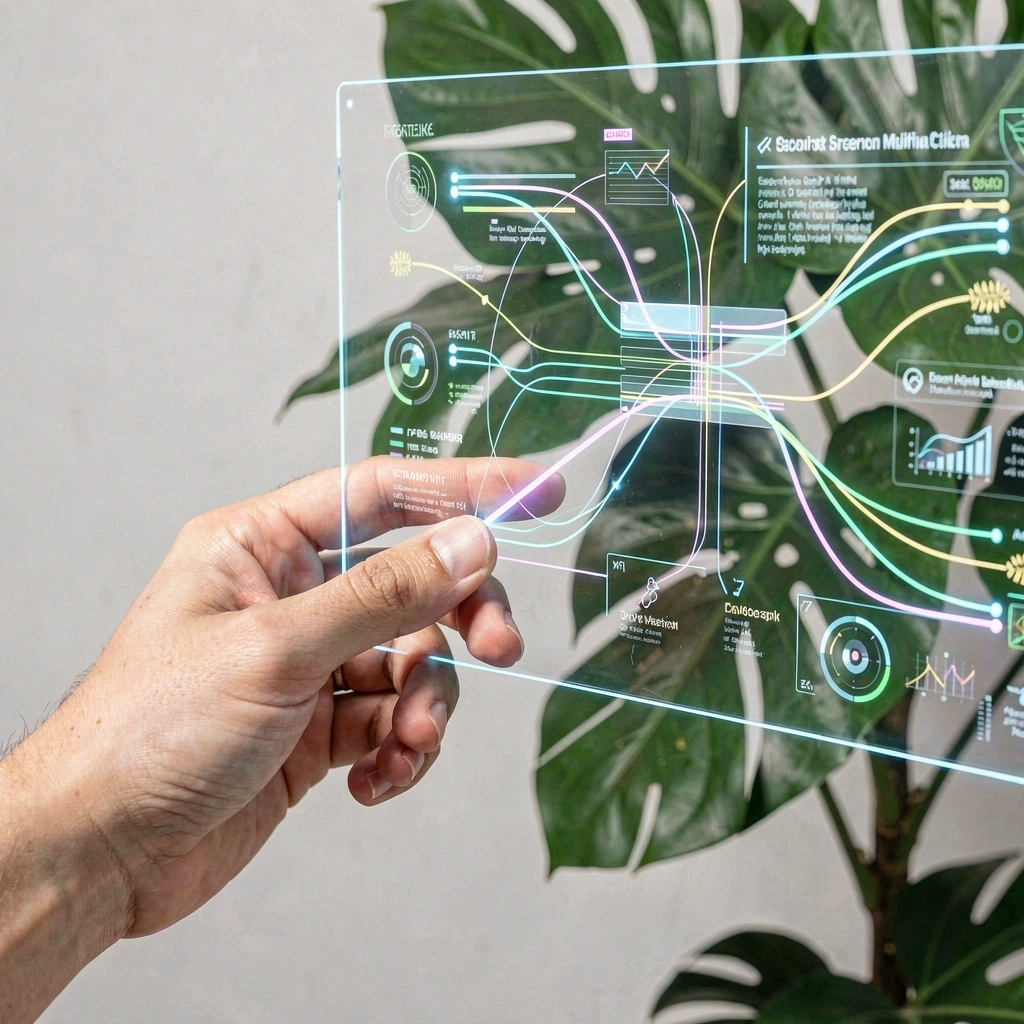 Interacción de IA y naturaleza